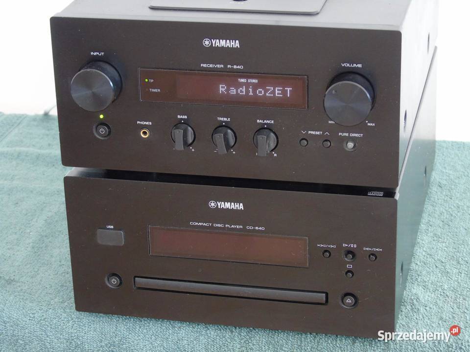 Amplituner i CD Yamaha R840 CD640 świetne stereo Jasło