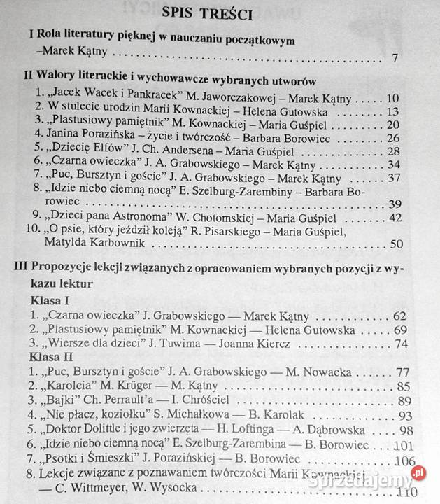 Praca dydaktyczno wychowawcza z lekturą kl 13 Chełm