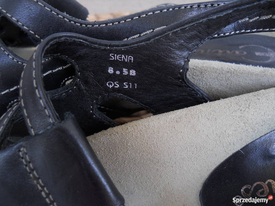 Earthies Siena 100 Skóra piękne Sandały Mega Łęczna