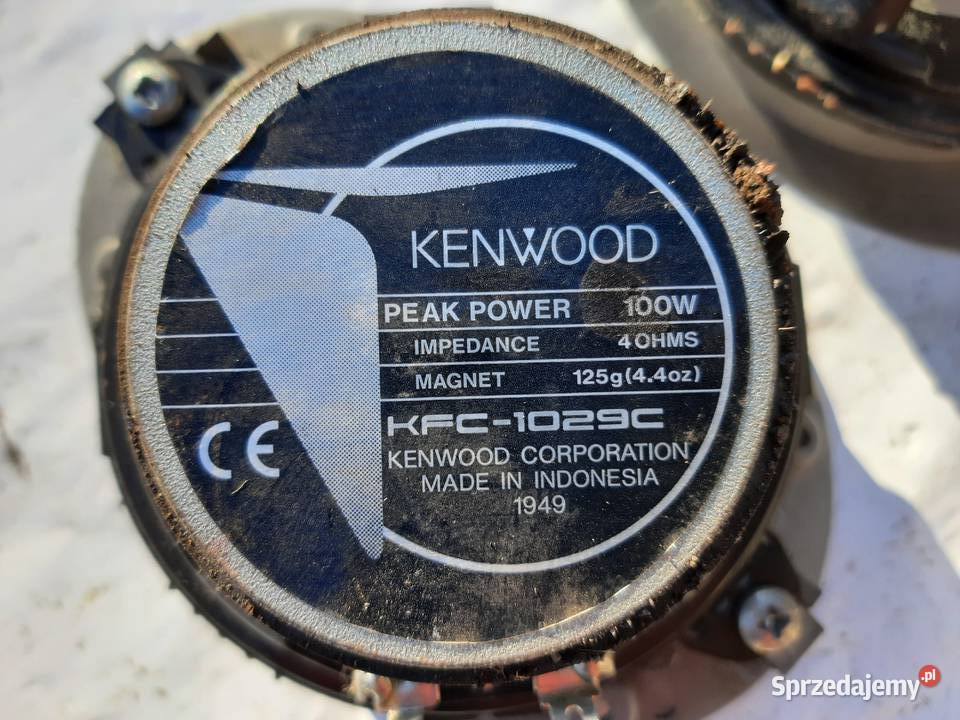 Głośniki Kenwood KFC1029C np do Fiat Seicento Ksawerów