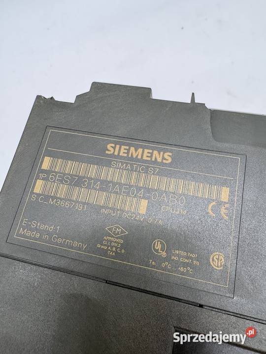 Siemens 6ES7 3141AE040AB0 CPU314 Warszawa sprzedam