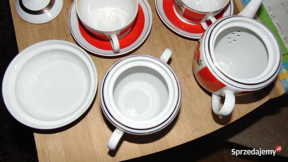 Porcelanowy zestaw kawowoherbaciany POŁONNE podlaskie Białystok