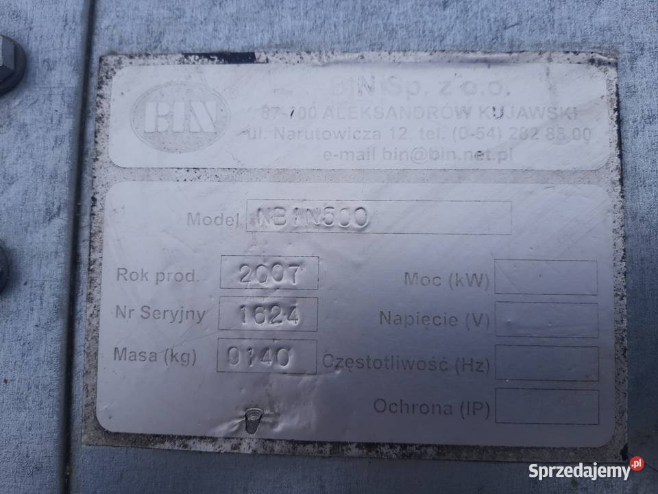 Silos BIN 500 płaskodenny bateria pomorskie Stańkowo