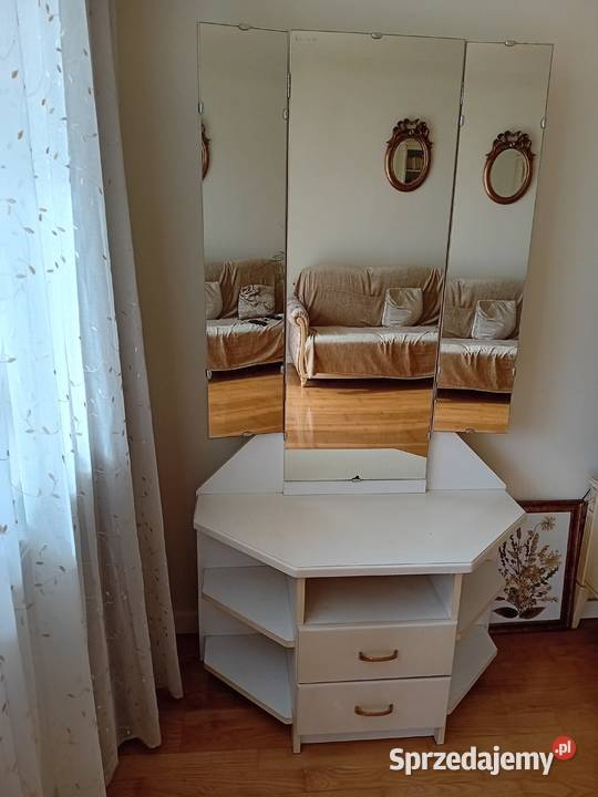 Toaletka z dużym lustrem i szufladkami 92cm mazowieckie Warszawa
