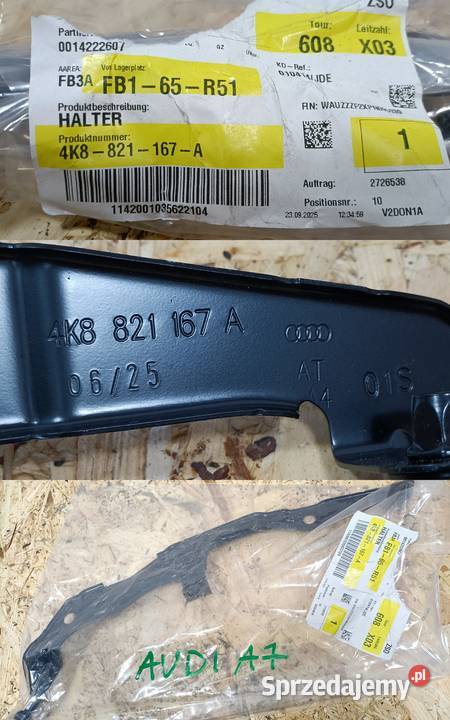 AUDI A7 S7 C8 ŚLIZG MOCOWANIE UCHWYT BŁOTNIKA Pleszew sprzedam