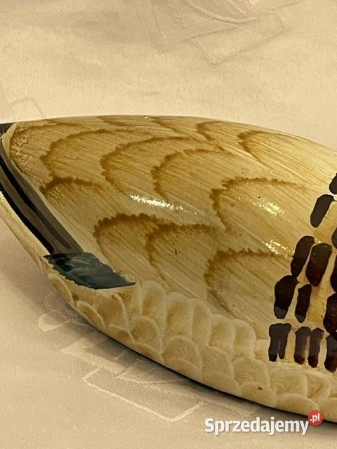 Mosiężna kaczka elegancka figurka dekoracyjna Kraków