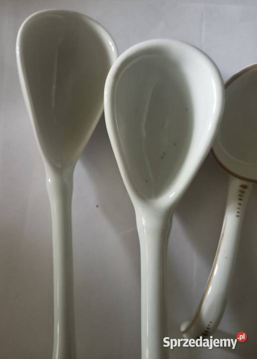 Stare łyżki do serwisów porcelanowych cztery Antyki, Sztuka, Kolekcje