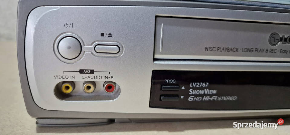 Video magnetowid LG 6 head LV 2767 LV2767 VHS Międzychód