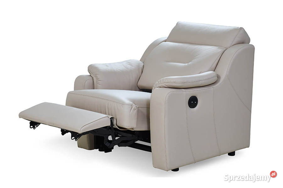 Komfortowy skórzanyfotel elektryczny PAPAVERO mazowieckie Warszawa