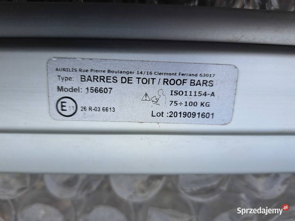 Bagażnik dachowy Green Valley belki pod box lubuskie Gorzów Wielkopolski