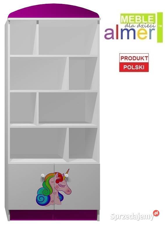 JEDNOROŻEC 14 N6 regał dziecięcy 80x40 w190 Libiąż