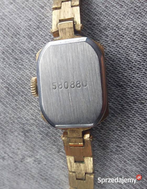 Stary zegarek naręczny damski Łucz pozłacany