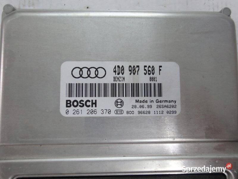 AUDI A8 D2 STEROWNIK KOMPUTER SILNIKA 4D0907560F osobowe Przemęt