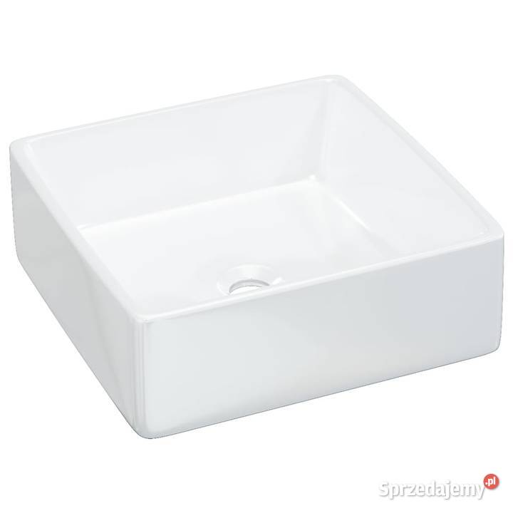 Umywalka biała 37x37x13 ceramiczna
