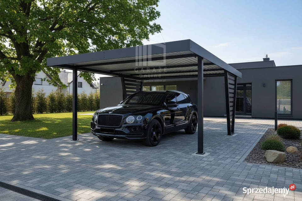 Carport V PREMIUM 45x45m Wypełnienie panelami blacha Inowrocław
