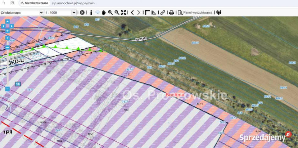 sprzedaży działki Bochnia 1770m2 sprzedam