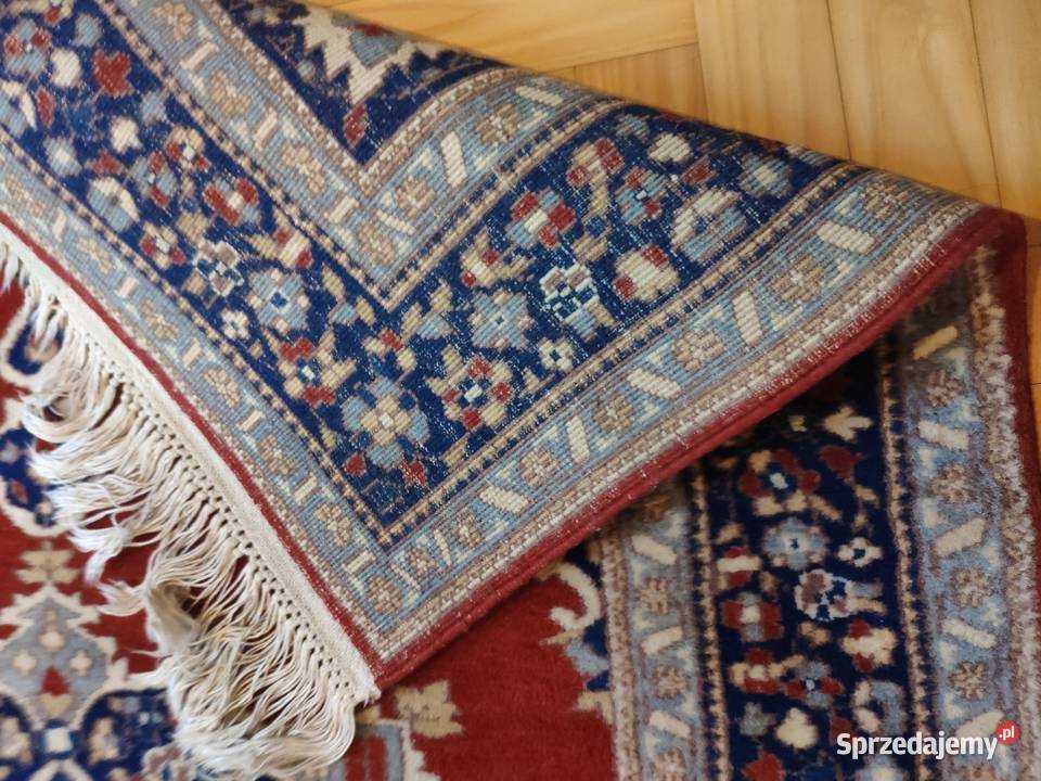 Wełniany ręcznie tkany perski dywan dywanik 93 X Antyki Kraków