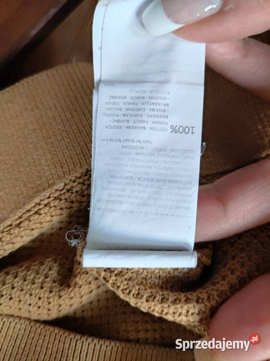 bluza bawełniana sweter musztardowa męska casual Kielce