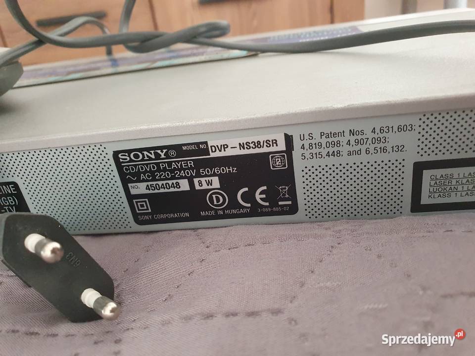Odtwarzacz CD DVD Sony DVPNS38 Dolby Digital DTS Pozostałe Pozostałe Warszawa