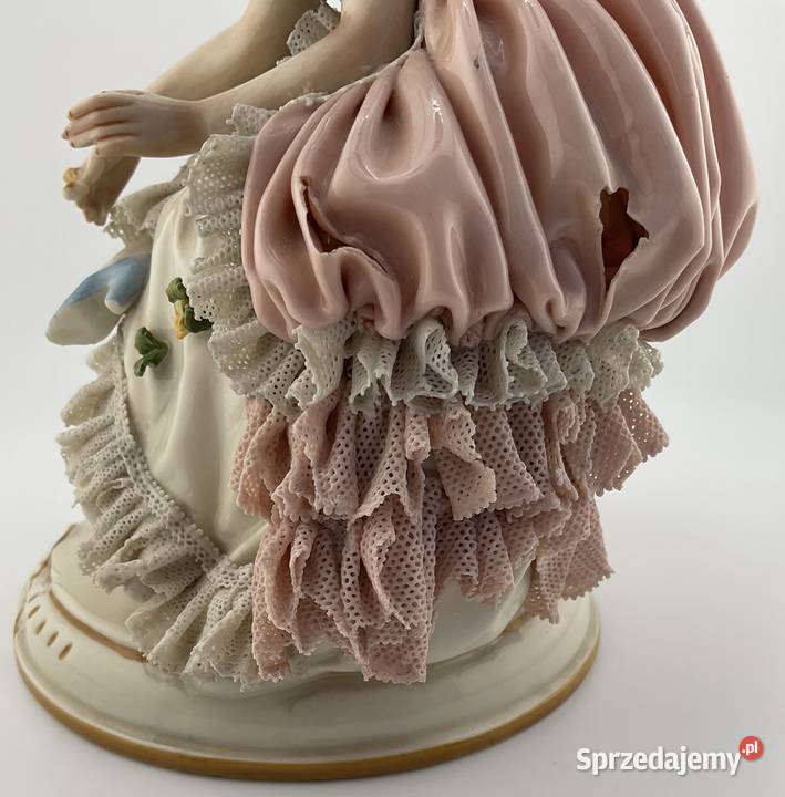 Antyczna Figurka Koronkowa Ernst Bohne Kraków