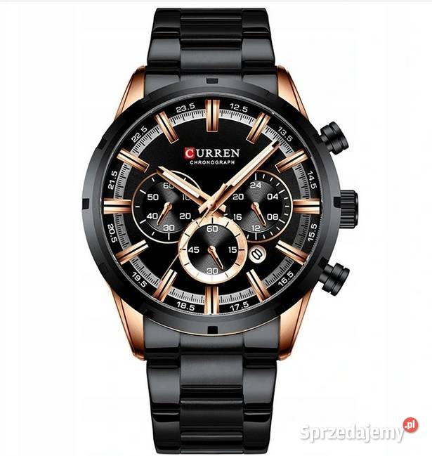 NOWY WODOODPORNY ZEGAREK MĘSKI CURREN NA PREZENT Biżuteria dla Panów Sosnowiec sprzedam