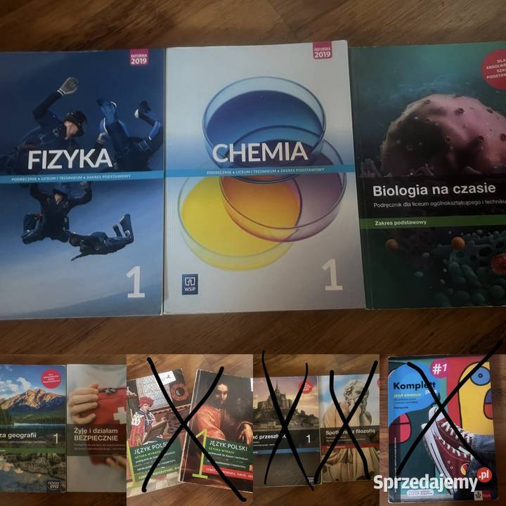 Podręczniki zestaw do klasy 1 liceum technikum tradycyjny podręcznik Wadowice