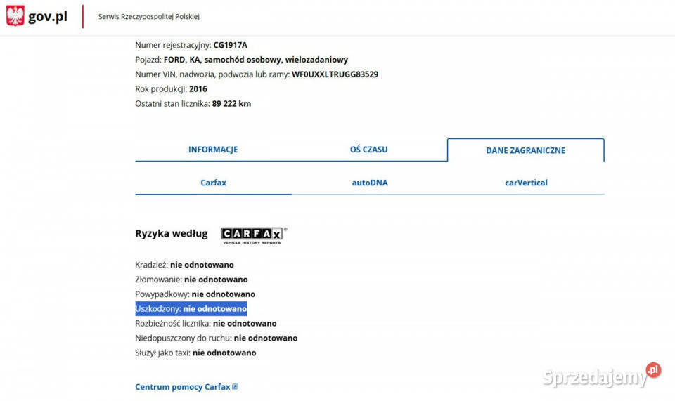 Ford KA Benzyna Salon Polska Zarejestrowany klimatyzacja warmińsko-mazurskie Elbląg