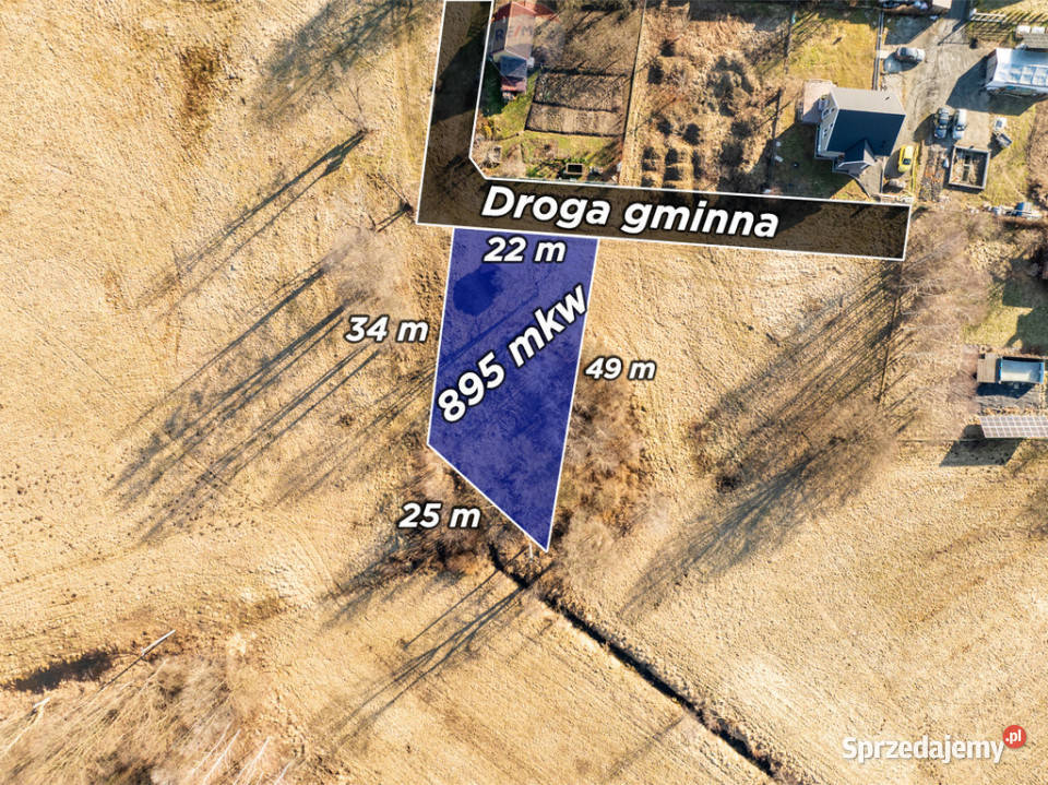 Działka budowlana Borek 895 ar Media