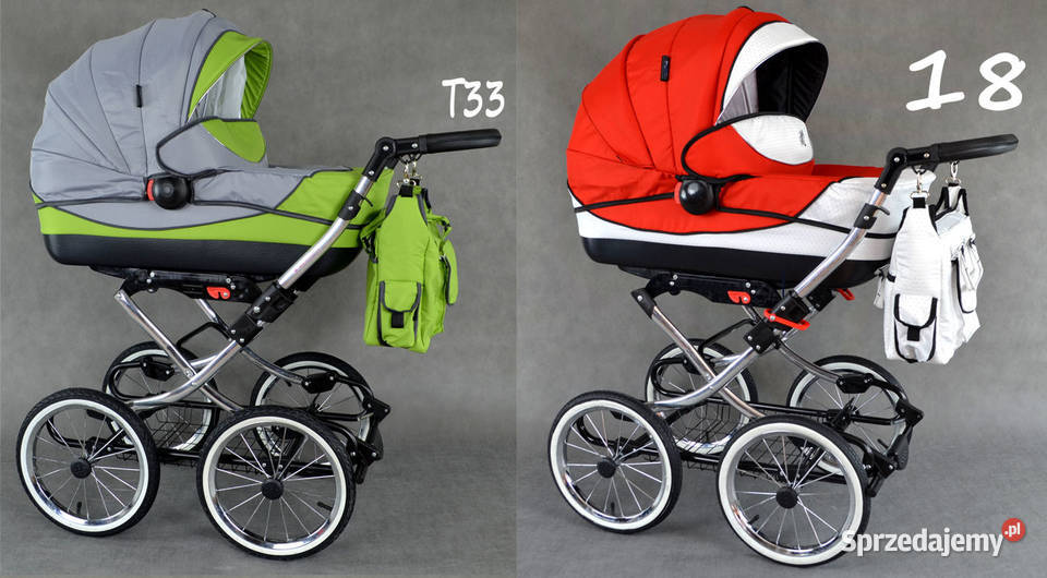 Wózek Dziecięcy VIKO Retro Chrom 3w1 Fotelik Katowice