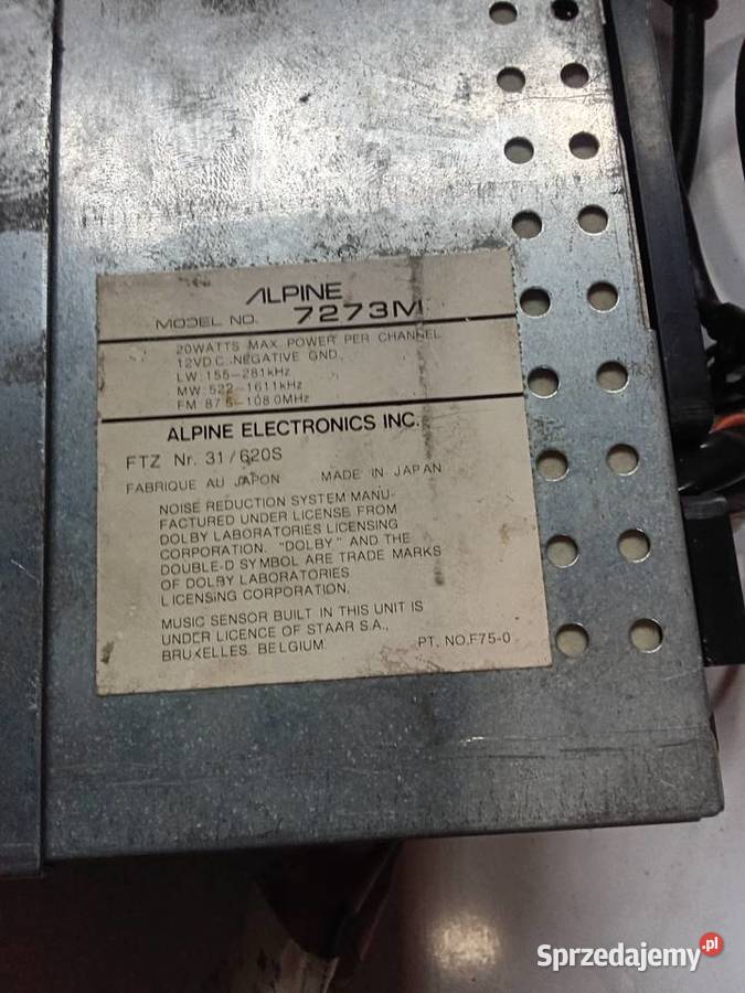 Alpine 7273M radio kasetowe Milejewo