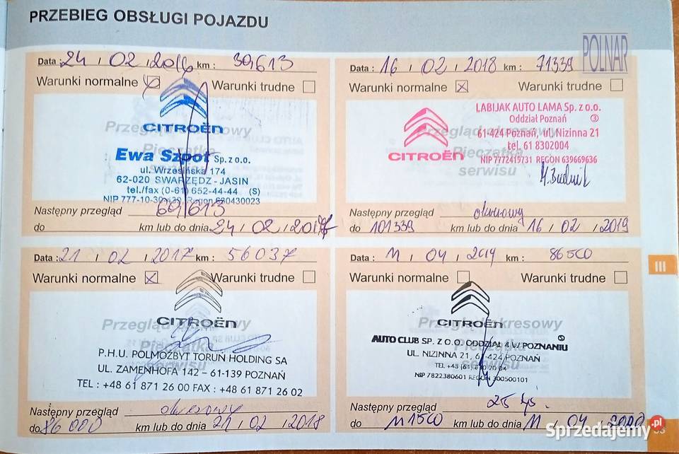 Citroen C4 Picasso 20HDI Polski Salon 1 wspomaganie kierownicy wielkopolskie Poznań