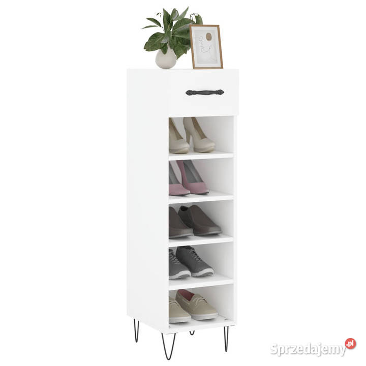 Szafka na buty biała 30x35x105 materiał Warszawa