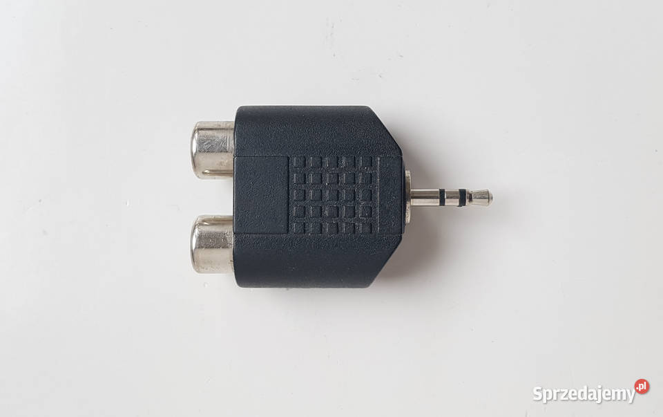 Adapter audio mały jack 3,5 - 2x RCA CHINCH przejściówka