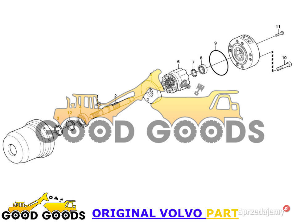 VOLVO POMPA HYDRAULICZNA WENTYLATORA 11116529 mazowieckie Władysławów sprzedam