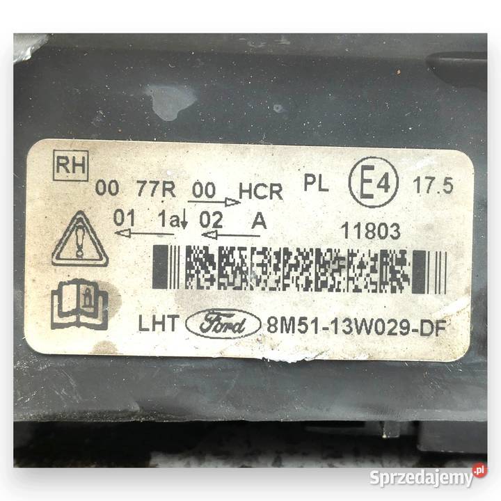 LAMPA PRAWA Ford Focus mk 2 CC LIFT 0711 prawy Części samochodowe Chełm