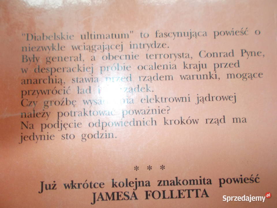James Follett Diabelskie ultimatum Głubczyce