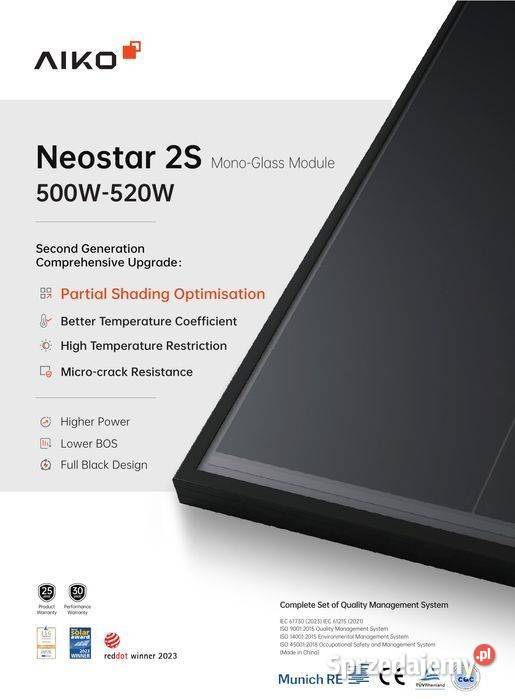 AIKO A500MAH60Mw ABC Ntype Czarna Rama