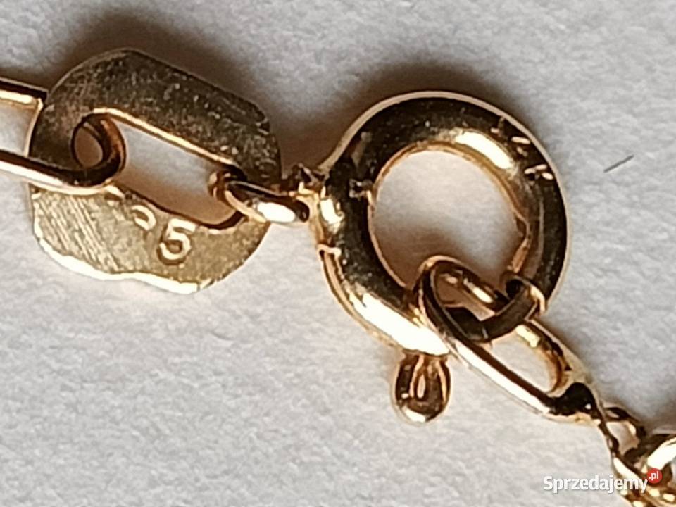 Łańcuszek złoty 585 singapur spirala skręcany 40 małopolskie