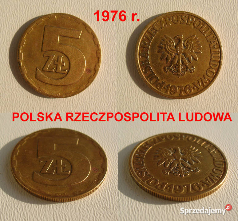 5 zł z 1976 r. - PRL POLSKA RZECZPOSPOLITA LUDOWA