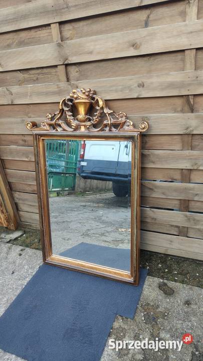 Lustro ozdobne dekoracyjne drewniana rama