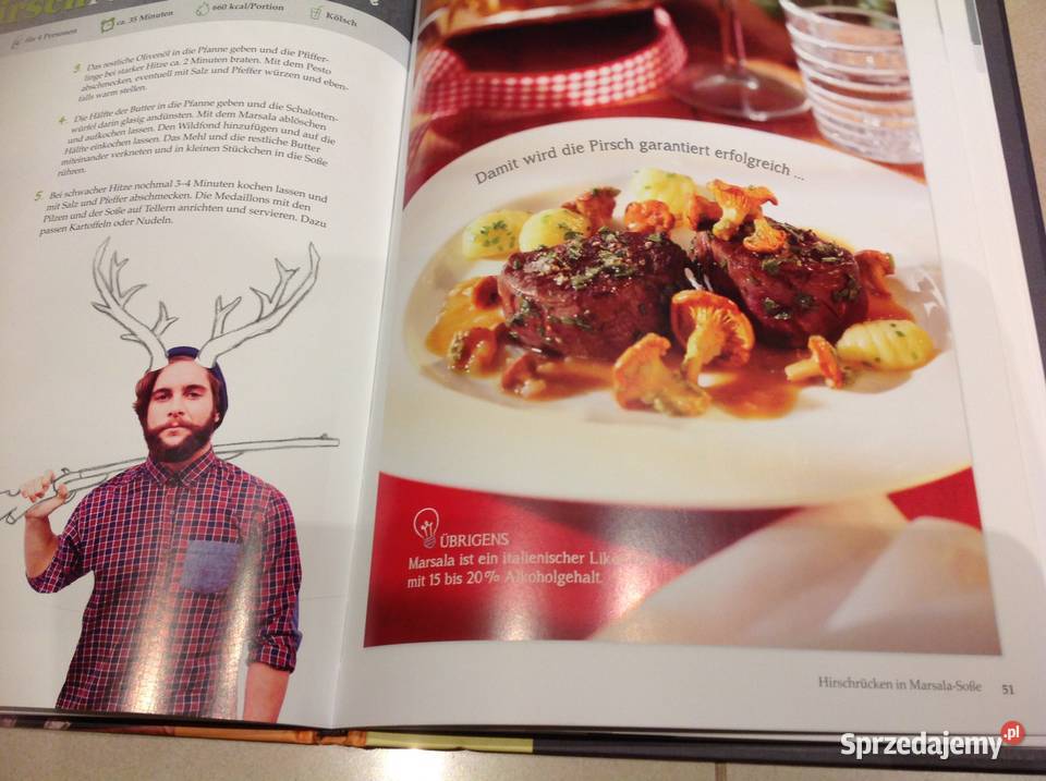 Książka z Potrawami Kulinaria Wydanie niemieckie Poradniki, albumy i reportaże Nowa Sól