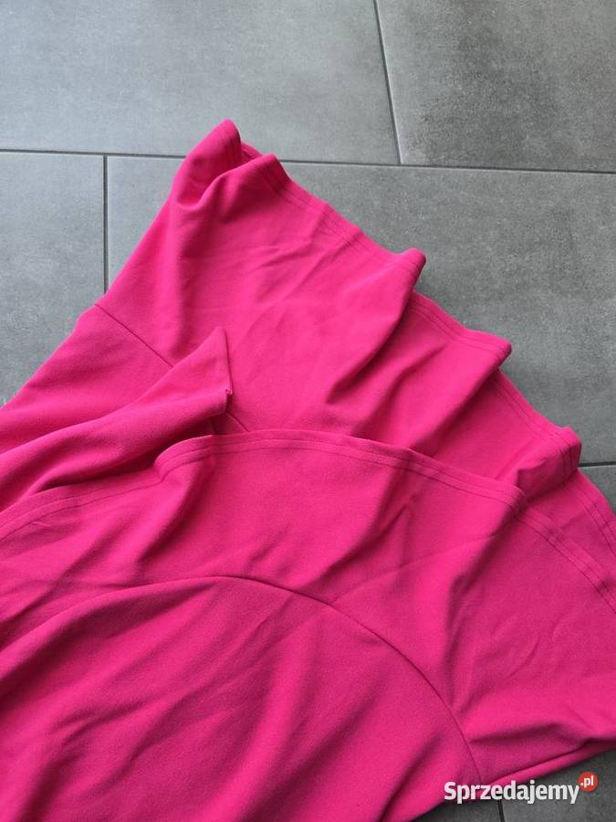 Sukienka różowa z ozdobnym paskiem Rozmiar 36(S) Rybnik