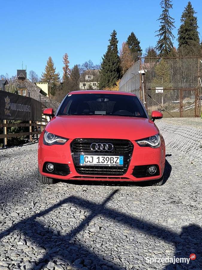 Audi A1 benzyna ful led czerwona perła isofix Jabłonka sprzedam