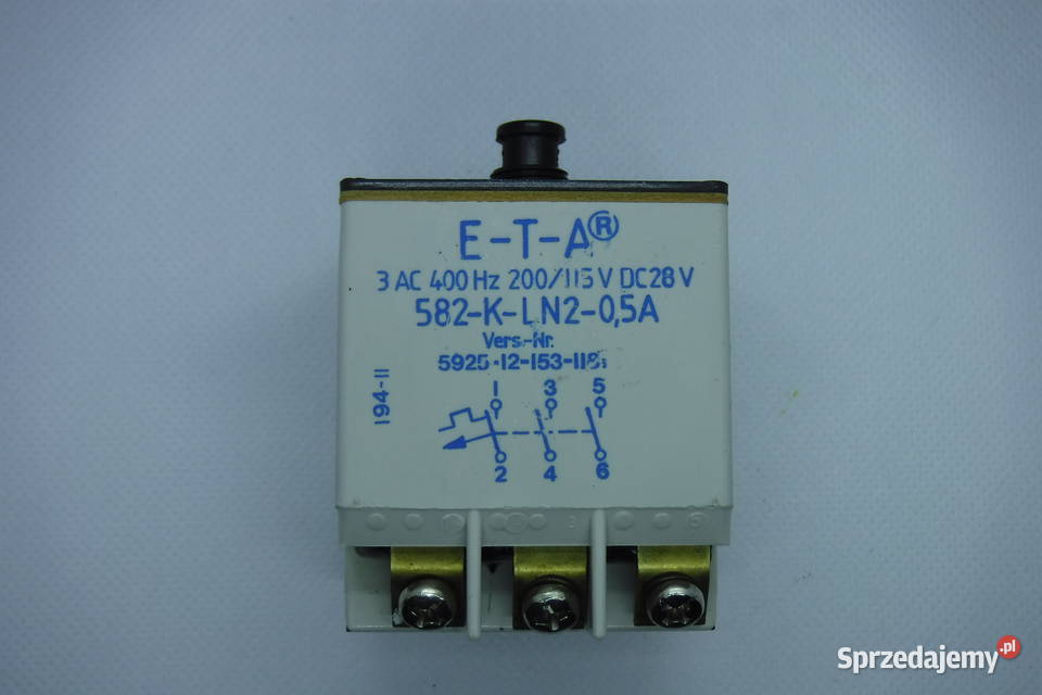 ETA 582KLN205A CIRCUIT BREAKER bezpiecznik mazowieckie Otwock