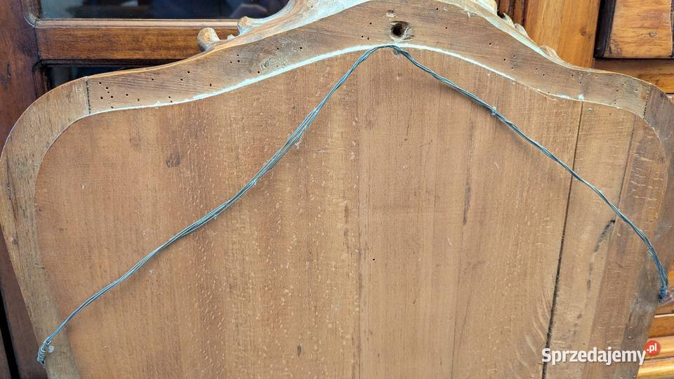 Piękne orzechowee lustro rocaillesklep Dąbrowa Dąbrowa Górnicza