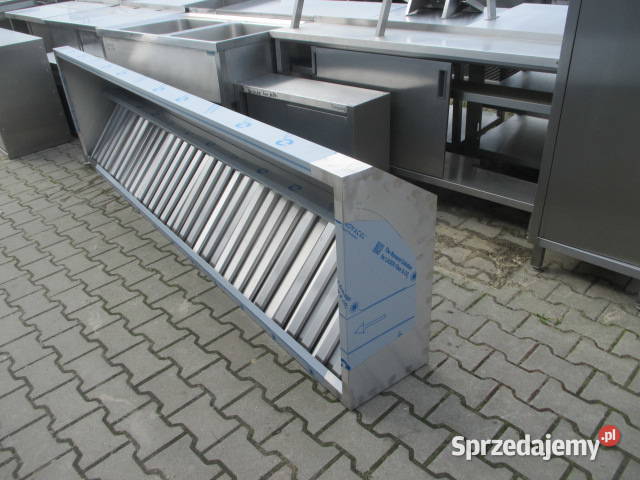 OKAP GASTRONOMICZNY TRAPEZOWY Z FILTRAMI 3008035 Ostrów Wielkopolski sprzedam