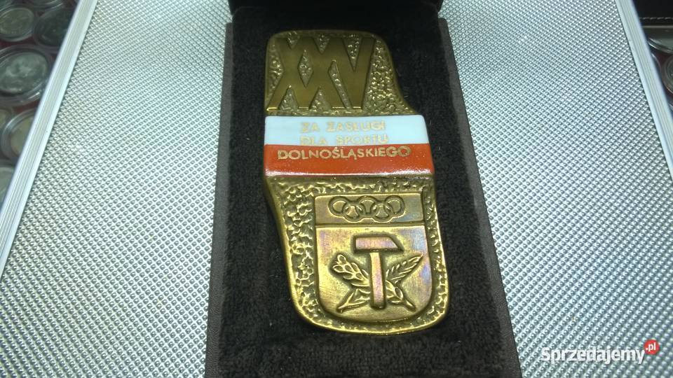 MEDAL XXV zasługi sportu dolnośląskiego plakieta Warszawa sprzedam