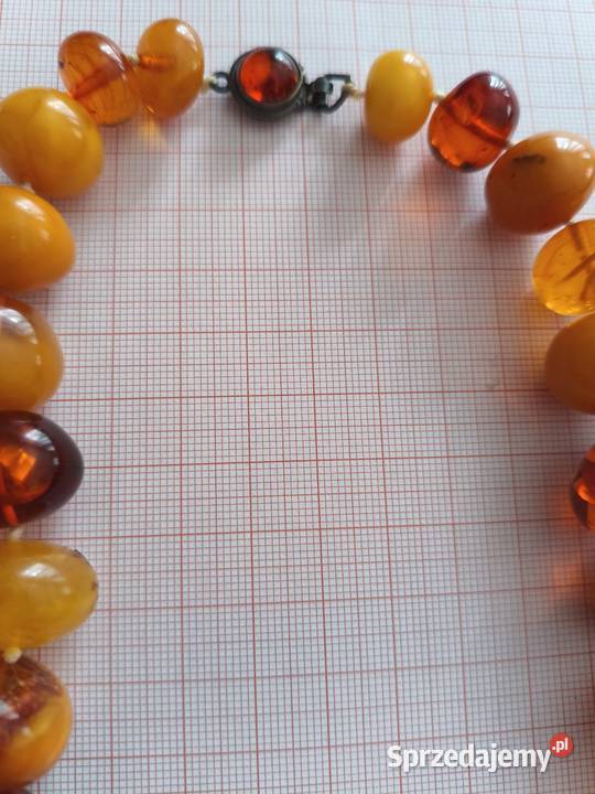 Naszyjnik Bursztyn Vintage Rękodzieło Białystok