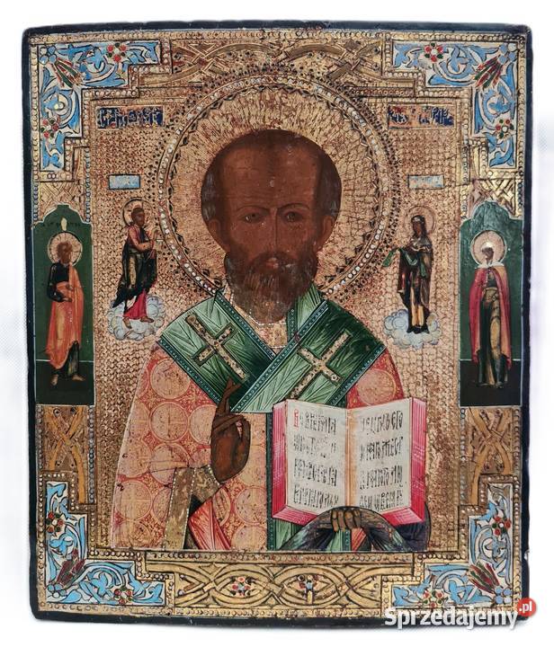 Ikona Święty Mikołaj z Miry Cudotwórca 0113 Malarstwo Malarstwo Warszawa