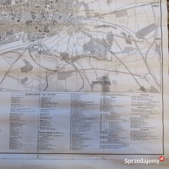 STARA MAPA BEUTHEN przedruk